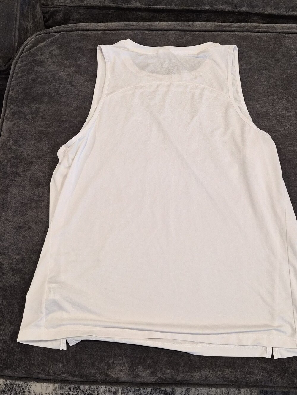 Brooks White Women's Running Singlet - Picture 2 of 4
